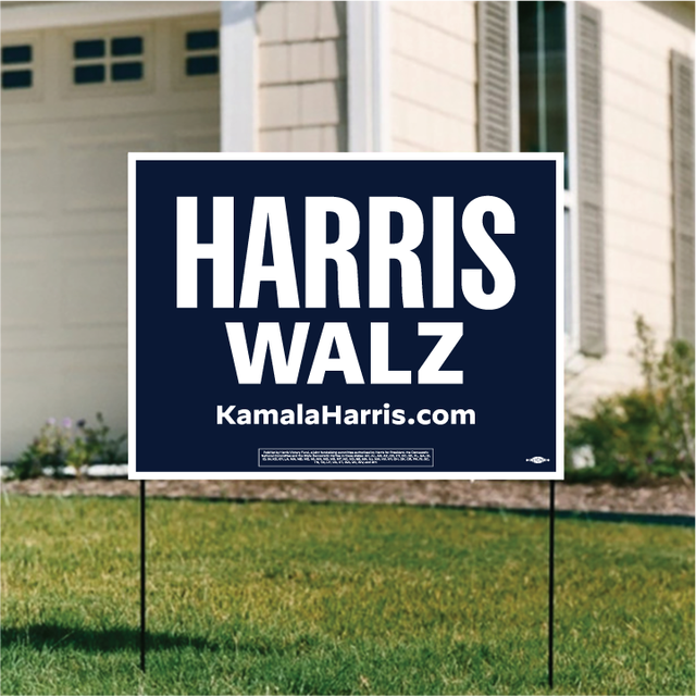 Harris-Walz Yard Sign